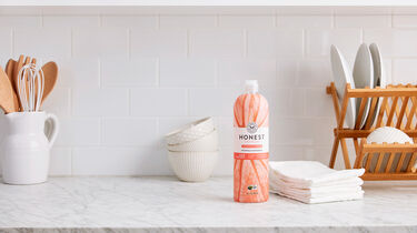 Dish soap on countertop