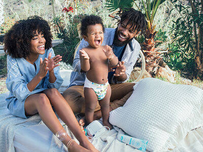 Behind the Scenes of Our Spring Diaper Shoot: Meet Jennifer and Nashon