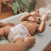 Baby on changing table
