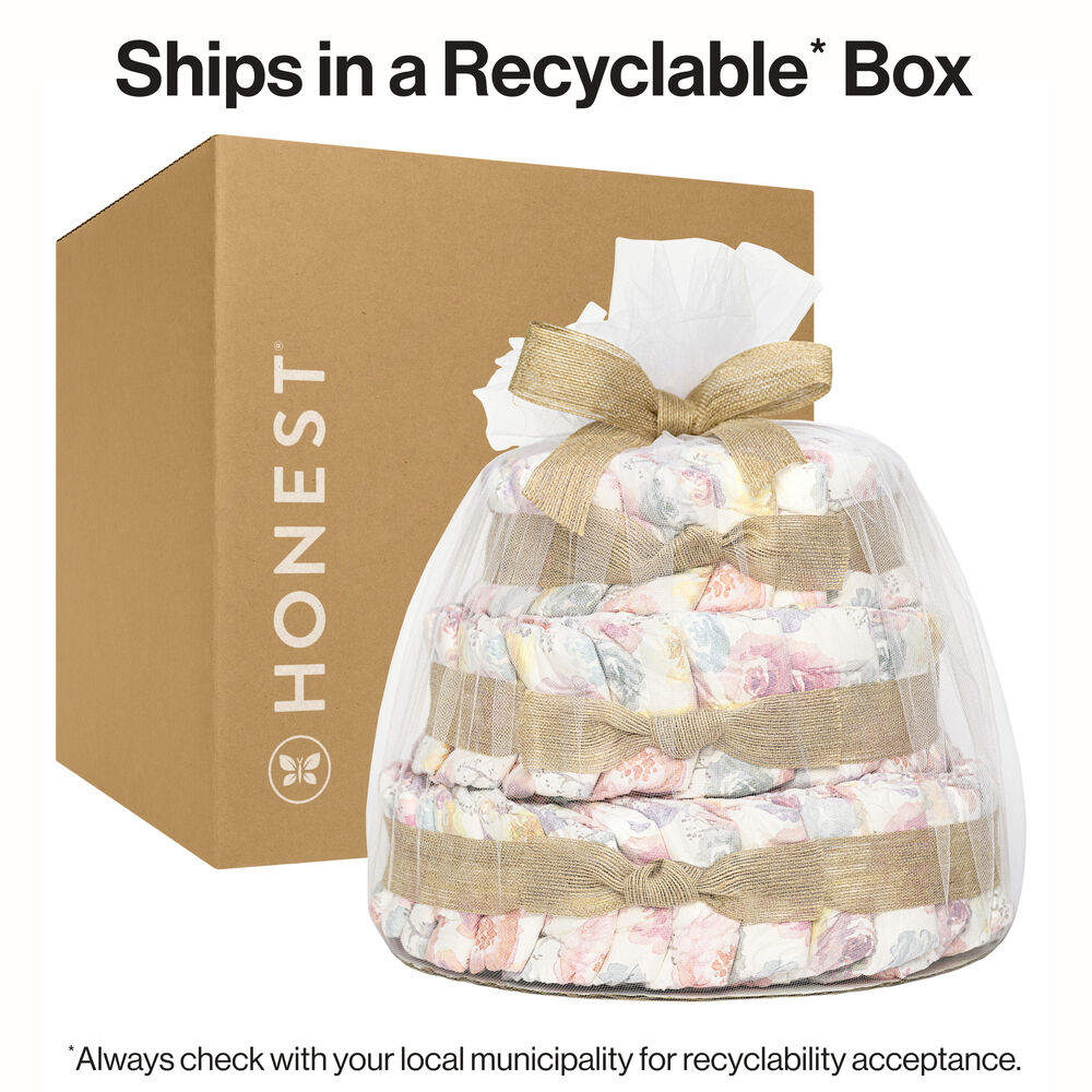 Diaper Cake, Rose Blossoms, Deluxe