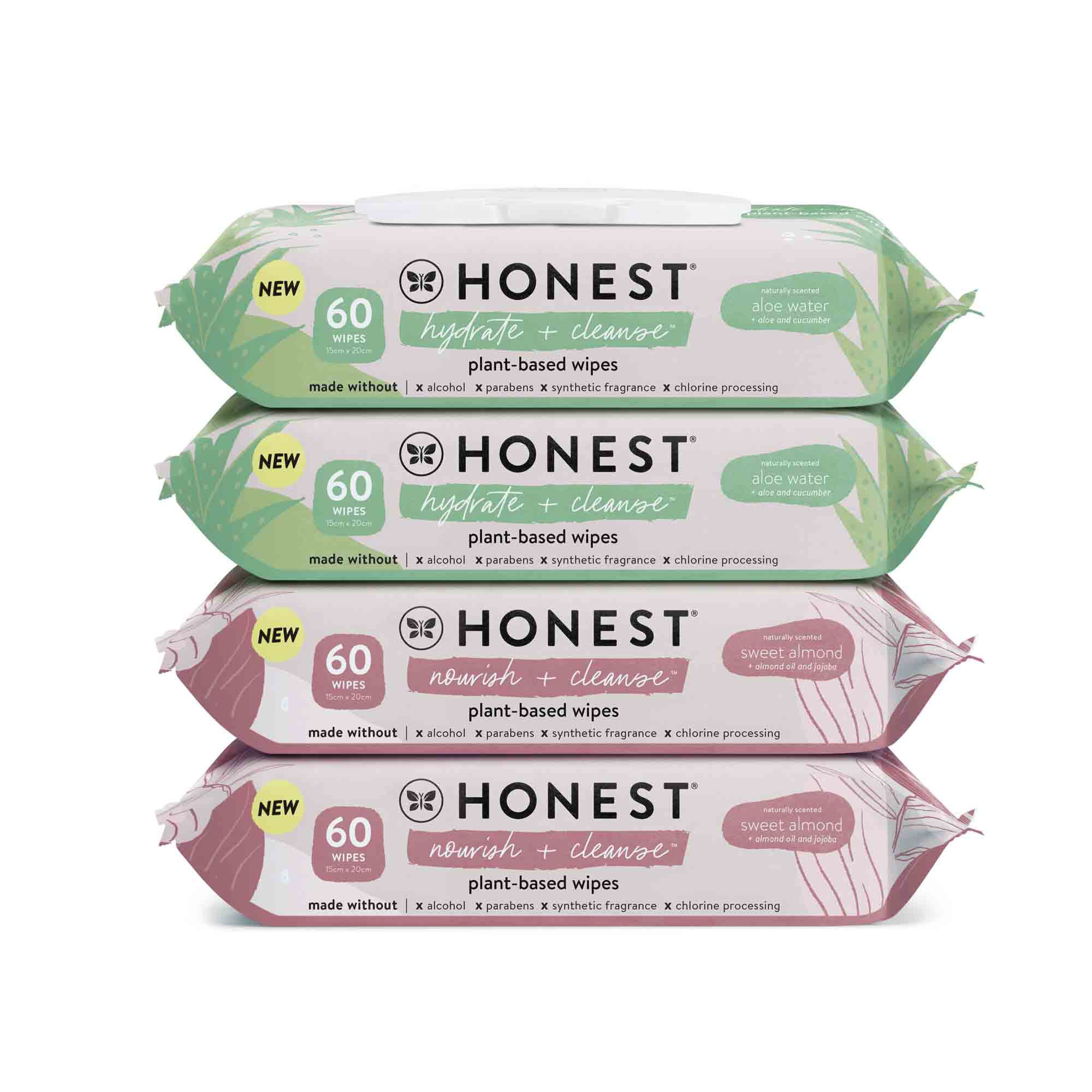 Scented Wipes, Hydrate + Nourish Mixed, 240 Count