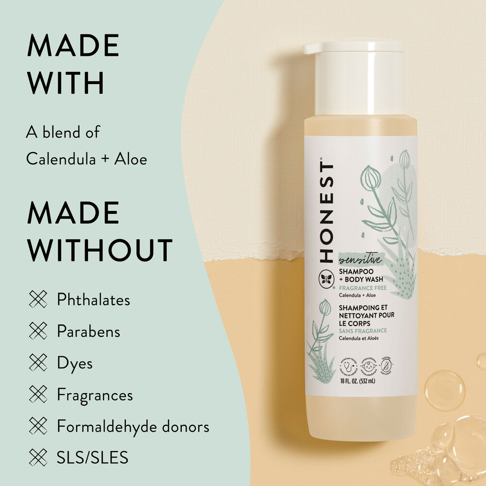 Shampoo + Body Wash, Value Size, Sensitive