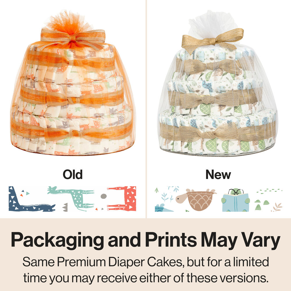 Diaper Cake, Turtle Time, Deluxe