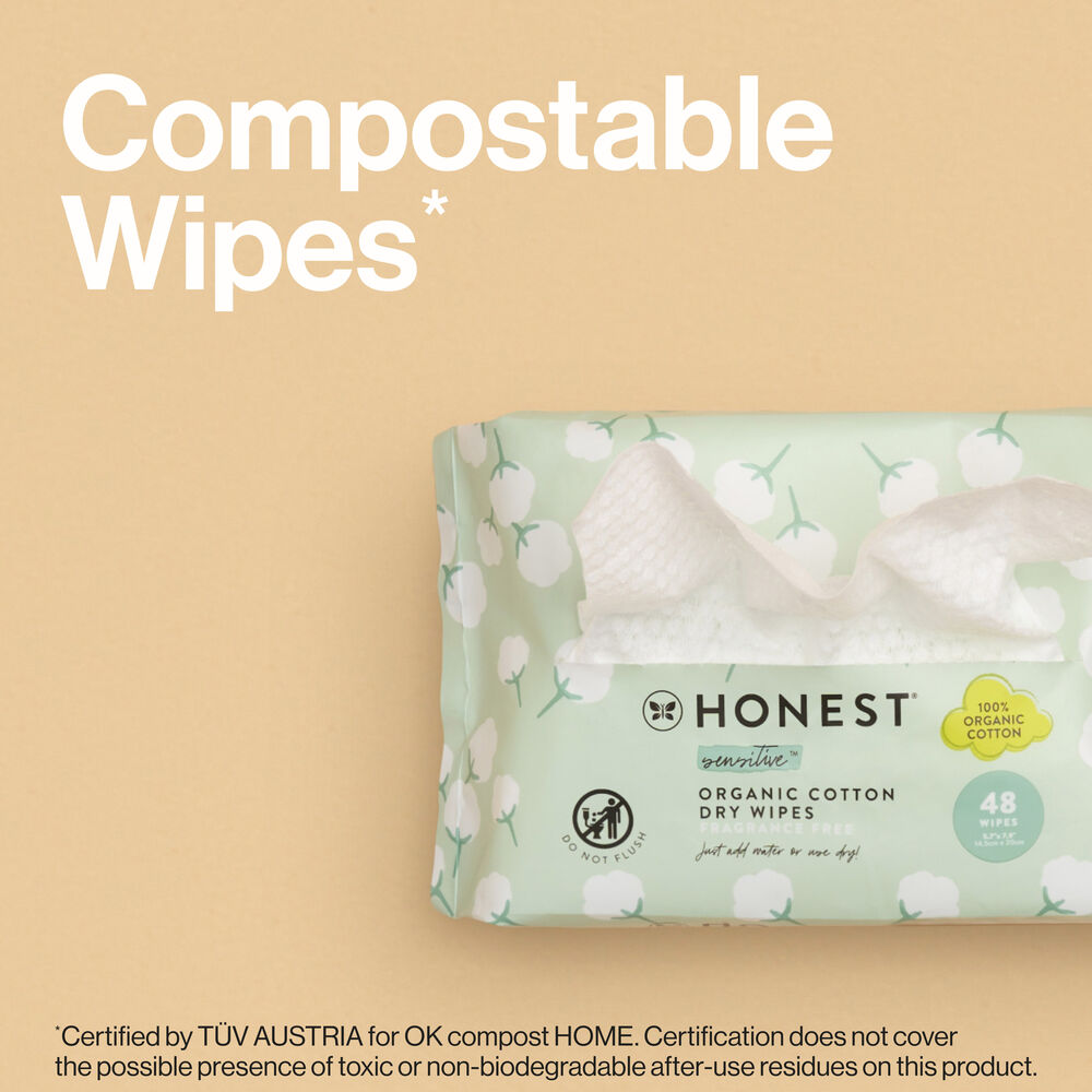 Honest Dry Wipes, 192 Count