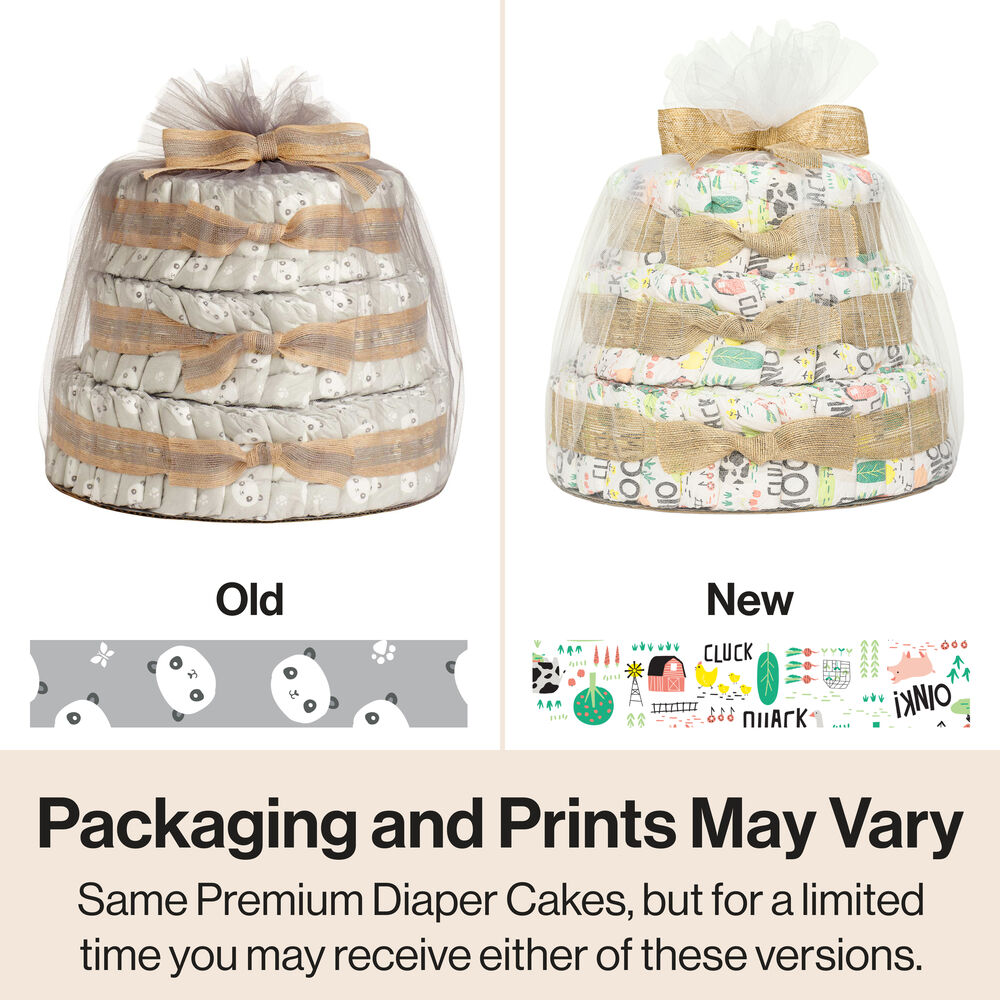 Diaper Cake, Barnyard Babies, Deluxe