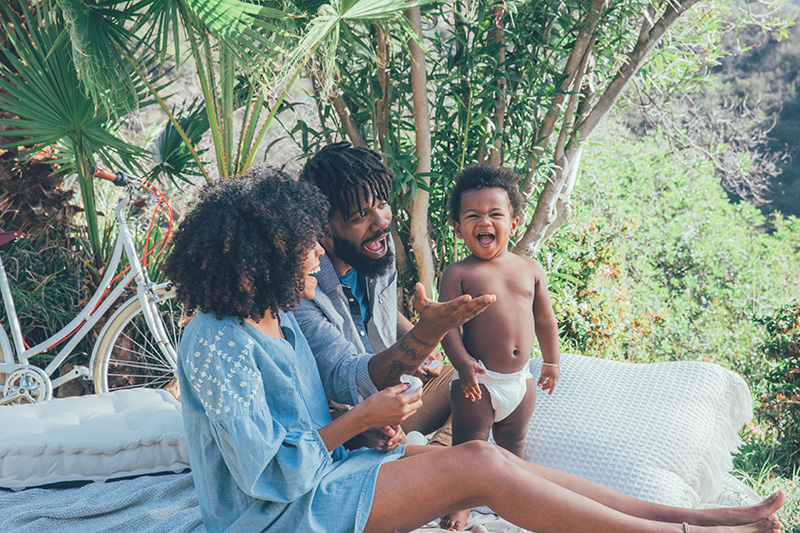 Behind the Scenes of Our Spring Diaper Shoot: Meet Jennifer and Nashon